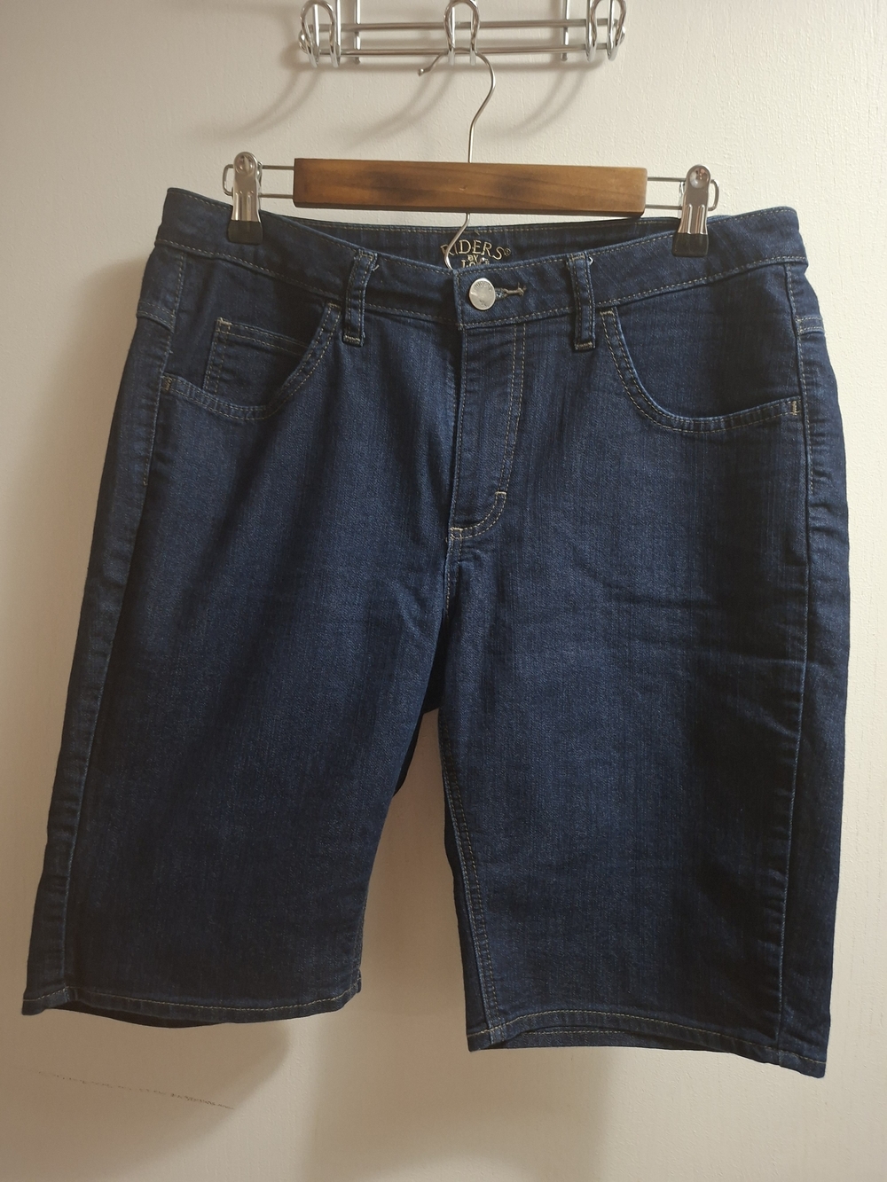 Lee Men's Dark Blue Denim Relaxed Shorts